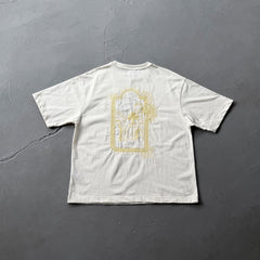 Derschutze Architectural Frame Graphic T-Shirt - Cream