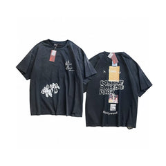 PALY Hollywood Hollywood Vintage Collage Graphic T-Shirt - Black