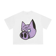 Billionaire Studios Purple Pig Graphic T-Shirt - White