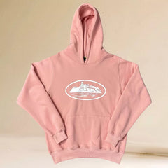 Corteiz Alcatraz Island Heavyweight Hoodie pink