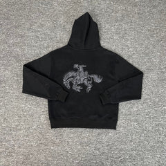 Derschutze Rodeo Cowboy Embroidery Hoodie
