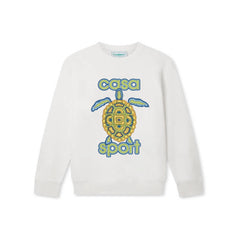 Casablanca Casa Sport Sea Turtle Graphic Sweatshirt - White