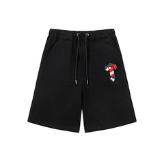 Trapstar Irongate Arch Small T Sweat Shorts - Black/Red
