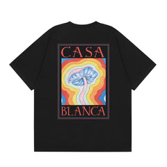 Casablanca Psychedelic Mushroom Framed T-Shirt - Black