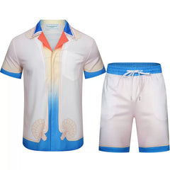 Casablanca Ombré Sunset Coastal Set - Blue / Orange