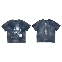 PALY Hollywood Gradient Vintage Collage T-Shirt - Black