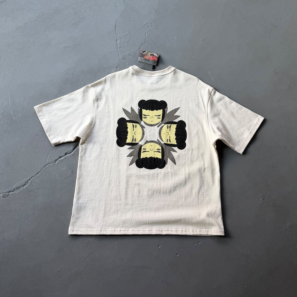 Derschutze Quad Doll Graphic T-Shirt - Cream