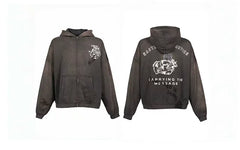 PALY Hollywood "Carrying The Message" Zip-Up Hoodie - Charcoal