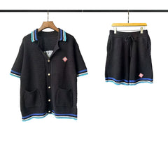 Casablanca Knit Set - Black / Blue / Turquoise