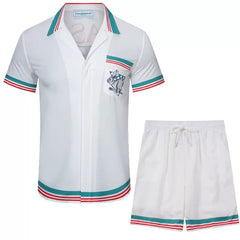 Casablanca White Resort Club Set - White / Green / Red