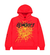 Sp5der P*nk V2 Hoodie Red