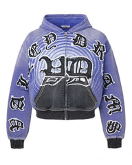 Vale Forever Hypnotiq Zip Up Hoodie Blue