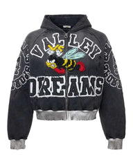 Vale Forever Anthem Zip Up Hoodie Black