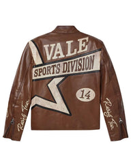 Vale Forever Machiatio Motocroxxx Leather Jacket Brown