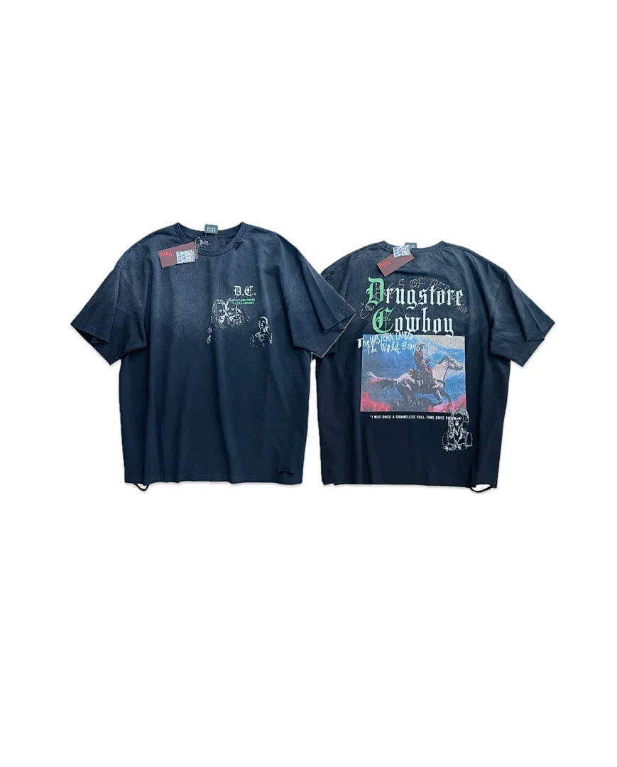 PALY Hollywood "Drugstore Cowboy" Graphic T-Shirt - Black
