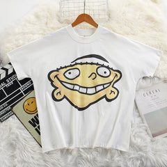 Billionaire Studios Cartoon Yellow Grin Character T-Shirt - White