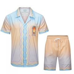 Casablanca Desert Sunset Gradient Set - Orange / Blue