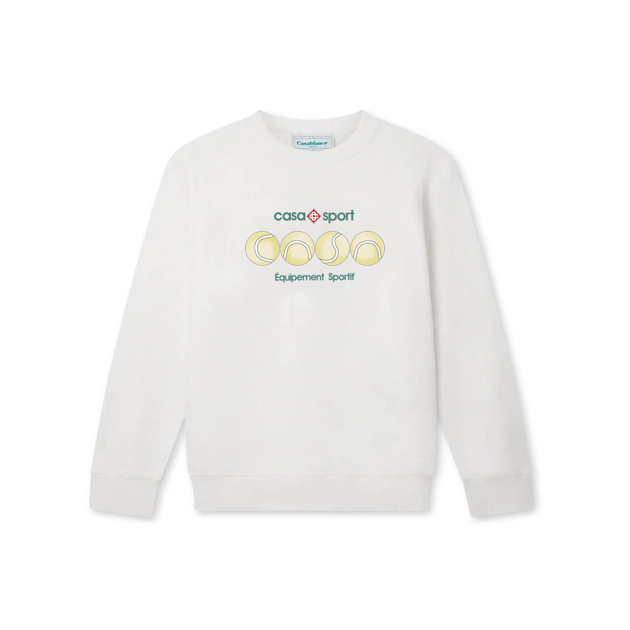Casablanca Casa Sport Medallion Graphic Sweatshirt - White