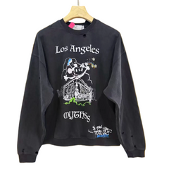 PALY Hollywood "Los Angeles" Vintage Graphic Sweatshirt - Black