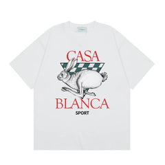 Casablanca Sport Running Rabbit T-Shirt - White