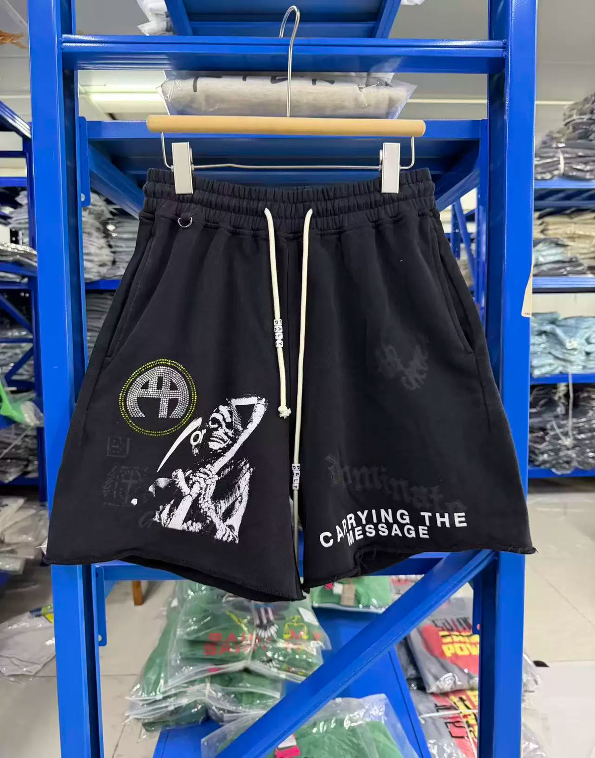 PALY Hollywood "Carrying The Message" Sweatshorts - Black