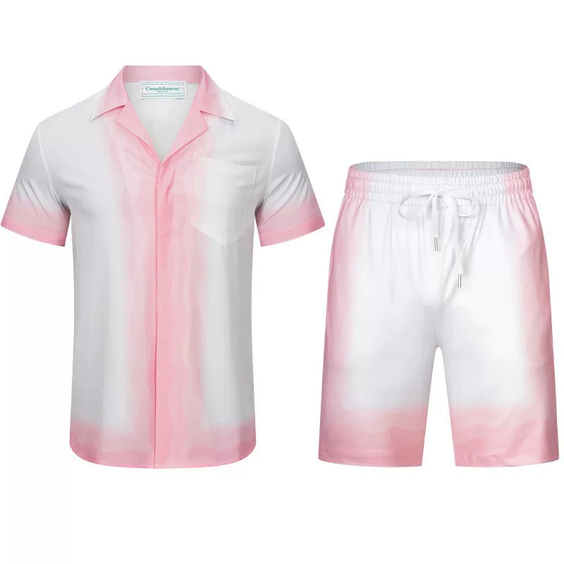 Casablanca Pink & White Ombré Set - White / Pink