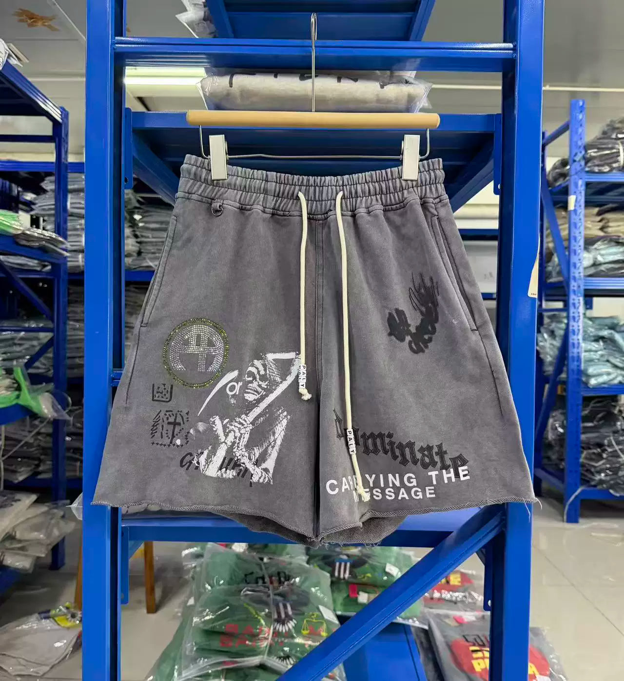 PALY Hollywood "Carrying The Message" Sweatshorts - Grey