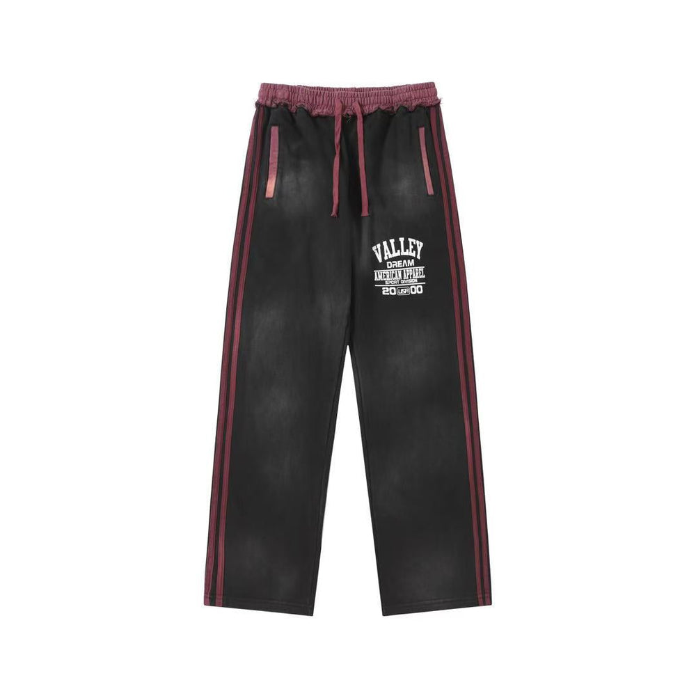 Vale Forever Valley Side Stripe Vintage Wash Sweatpants black