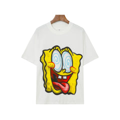 Billionaire Studios Cartoon Dizzy Sponge Character T-Shirt - White
