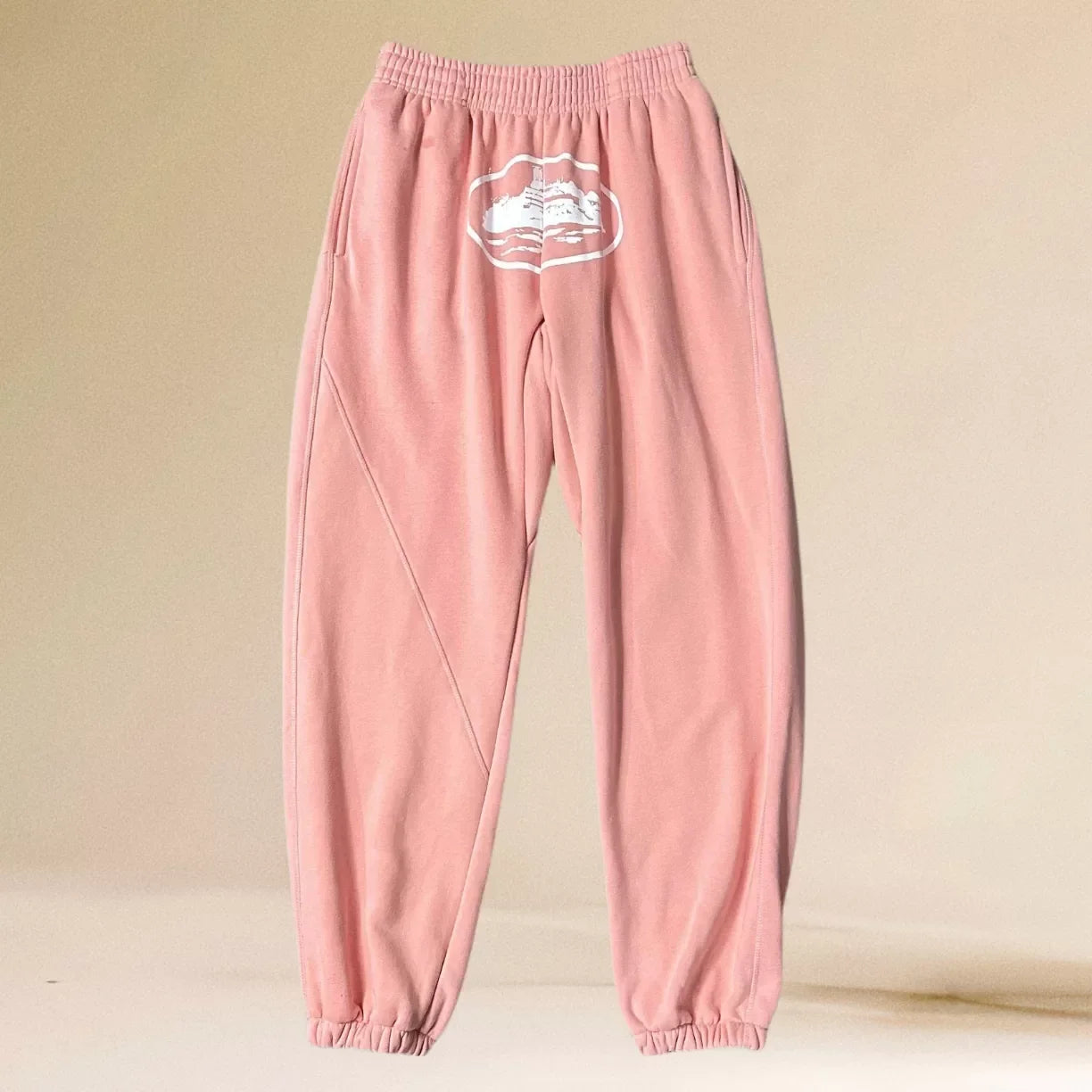 Corteiz Alcatraz Island Heavyweight Sweatpants pink