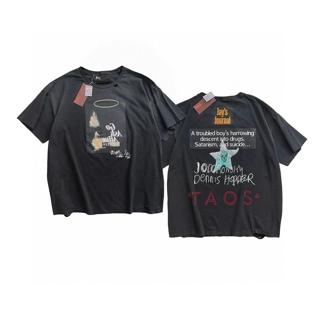 PALY Hollywood Multi-Graphic & Text Tee - Black