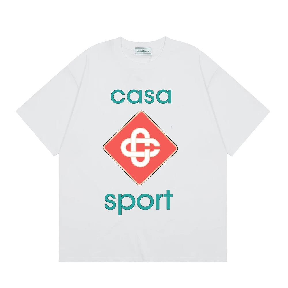 Casablanca Sport Diamond Monogram T-Shirt - White