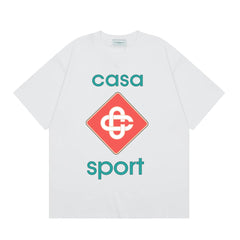 Casablanca Sport Diamond Monogram T-Shirt - White