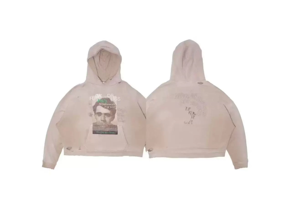 PALY Hollywood Portrait Graphic Hoodie - Cream