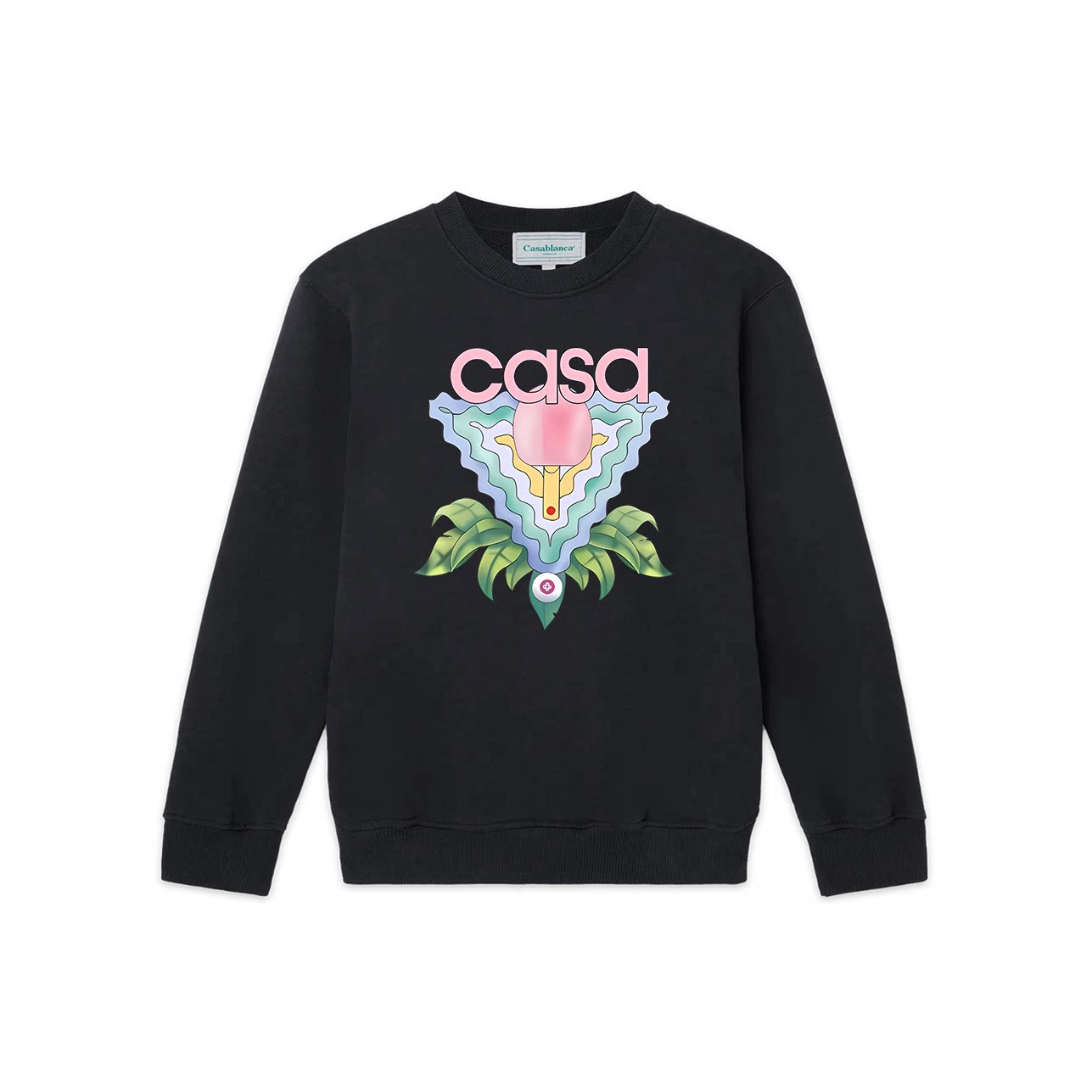 Casablanca Pyramid Ice Cream Graphic Sweatshirt - Black