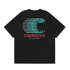Casablanca Grand Prix Speed Logo T-Shirt - Black