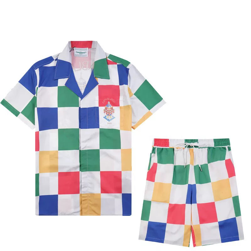 Casablanca Multicolored Checkerboard Set - Multi