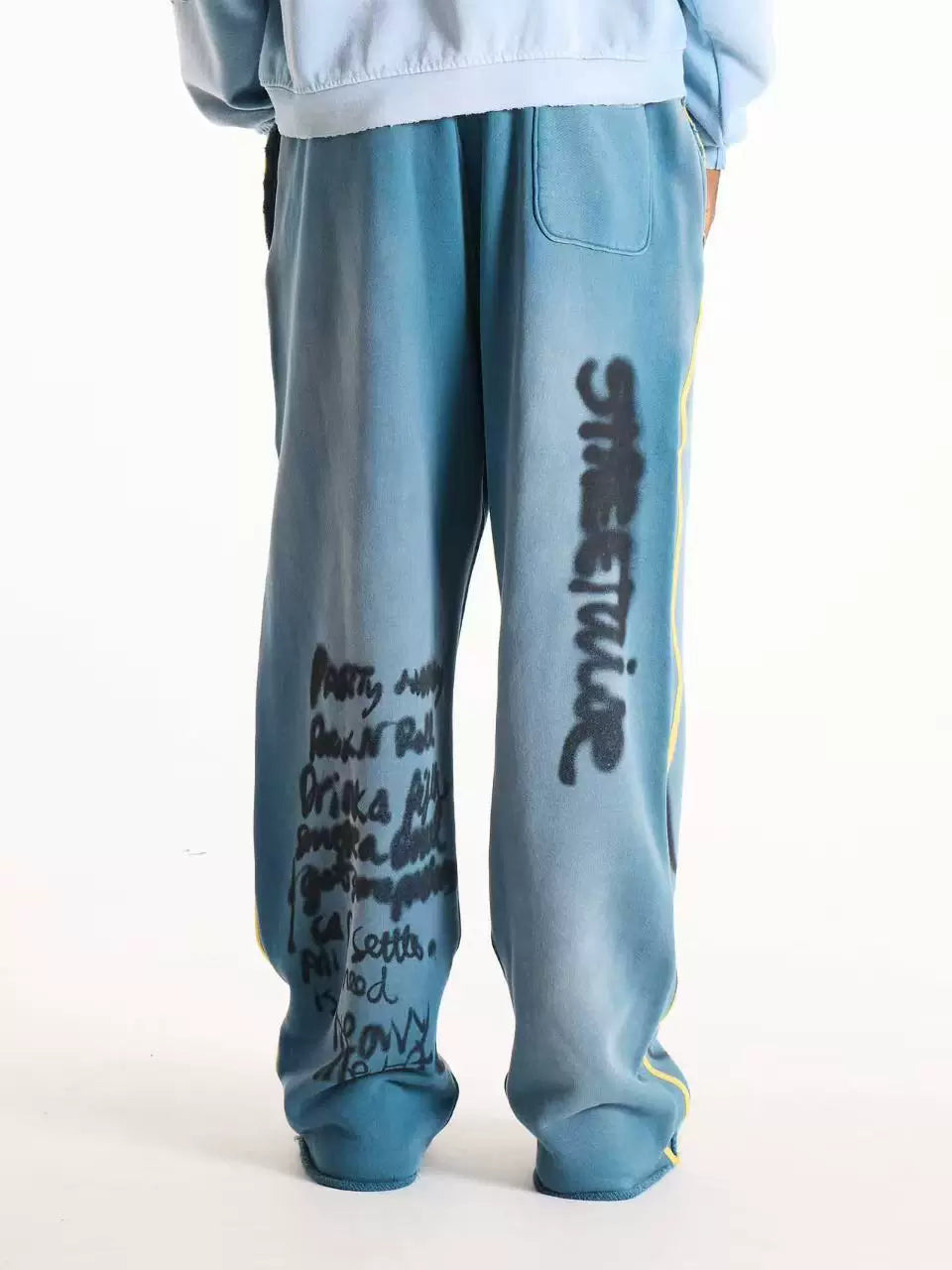 PALY Hollywood Vintage Graphic Sweatpants - Blue