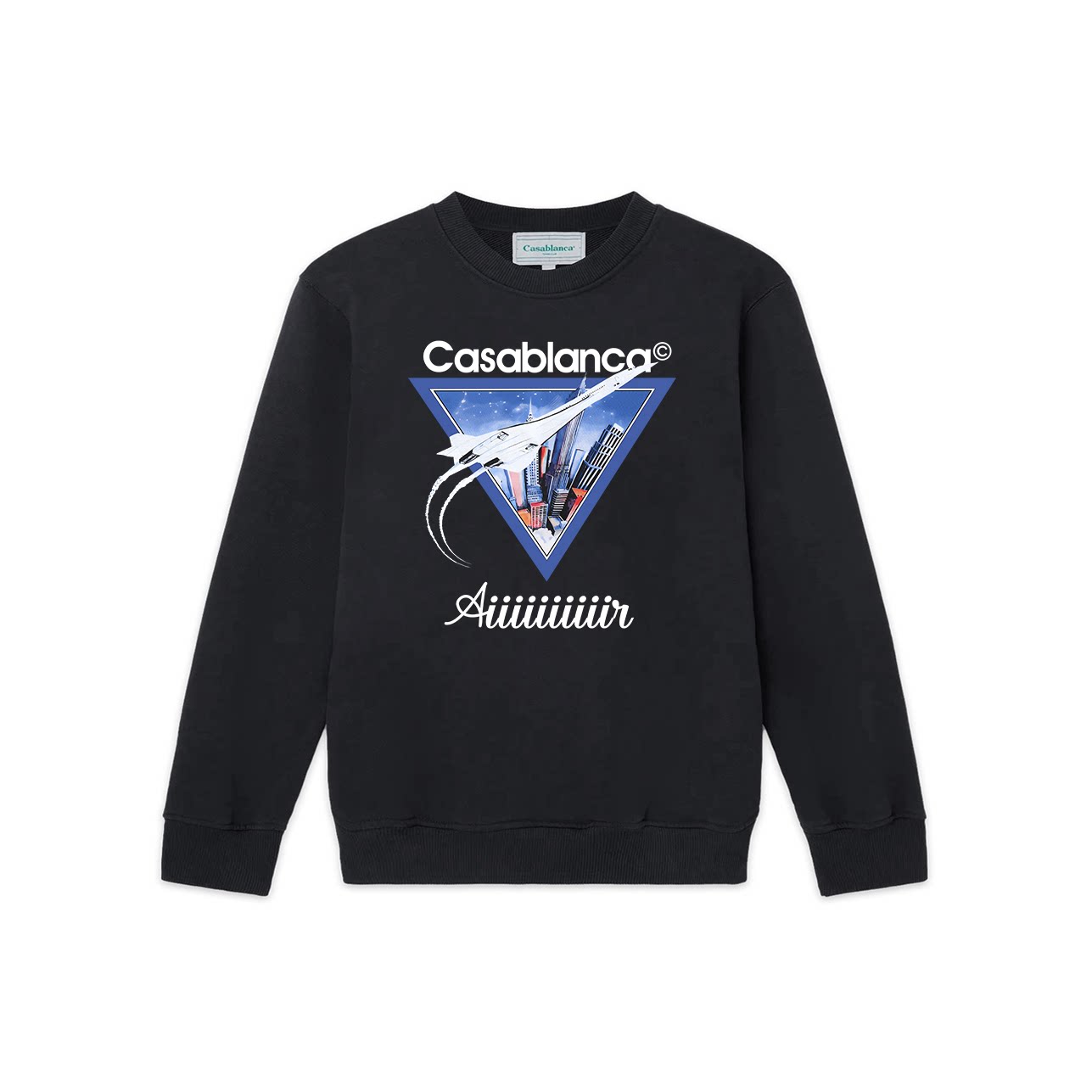 Casablanca Aviator Jet Triangle Sweatshirt - Black