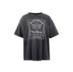 Saint Michael "SAINTHOOD" Vintage  T-Shirt - Black