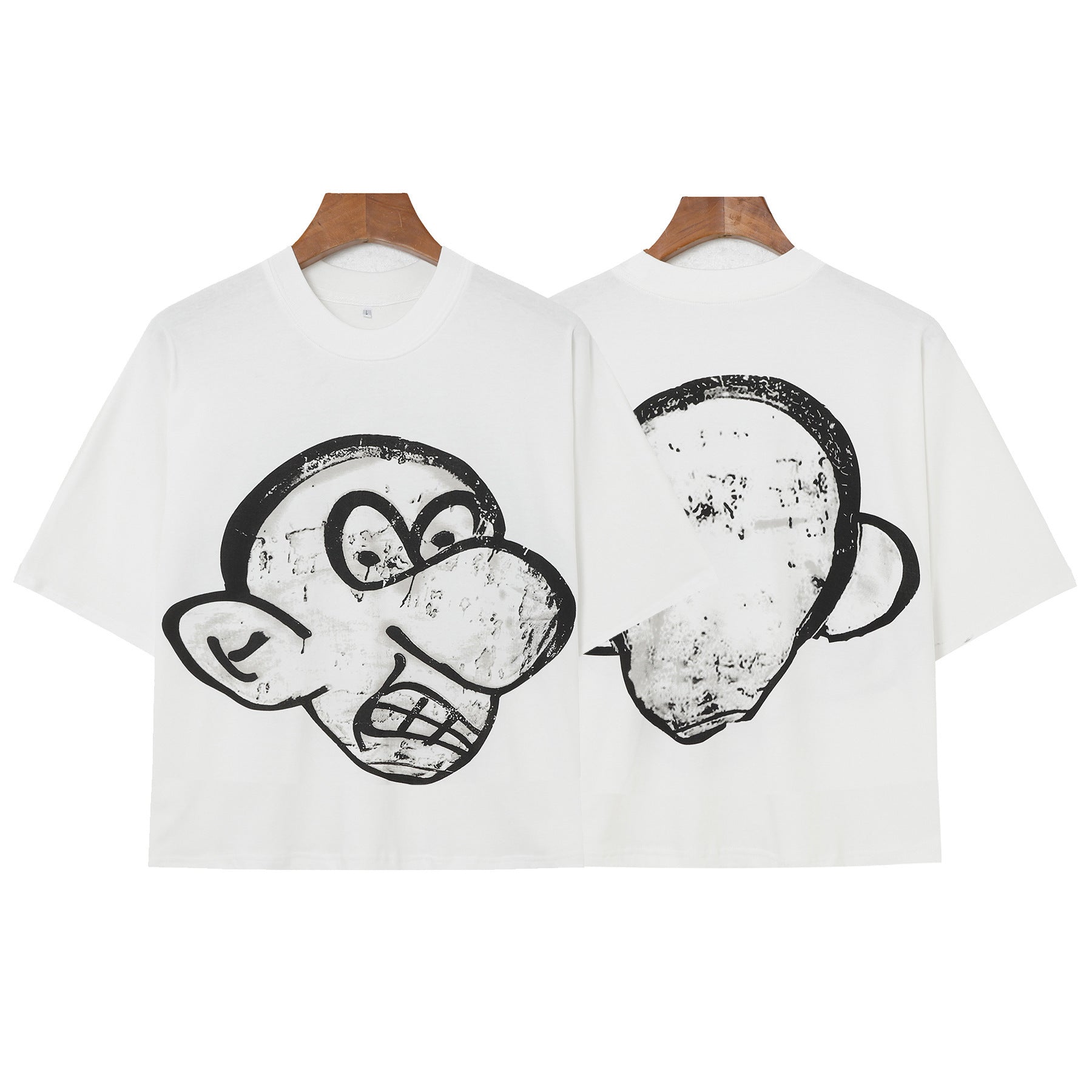 Billionaire Studios Hand-Drawn Profile Sketch T-Shirt - White