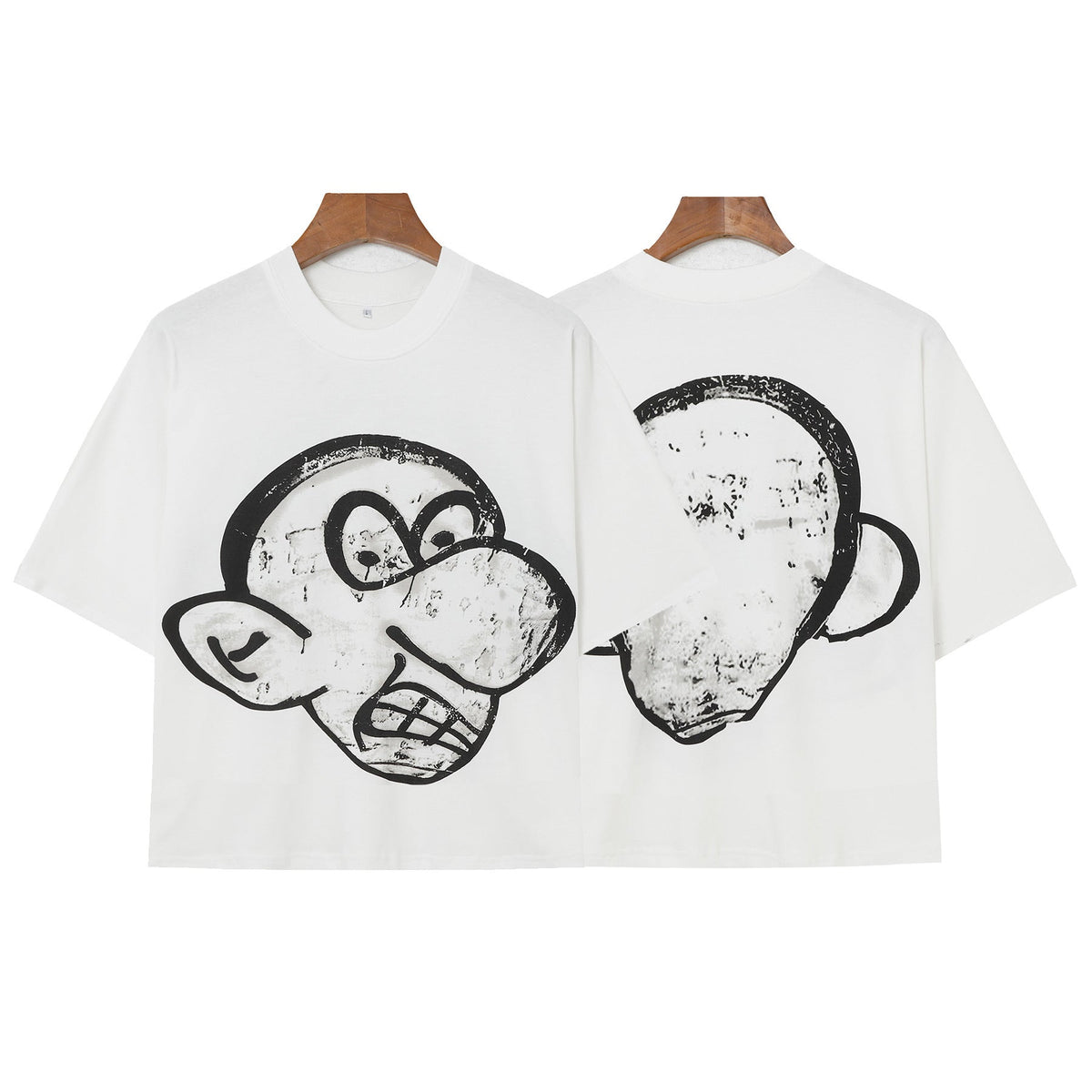 Billionaire Studios Hand-Drawn Profile Sketch T-Shirt - White