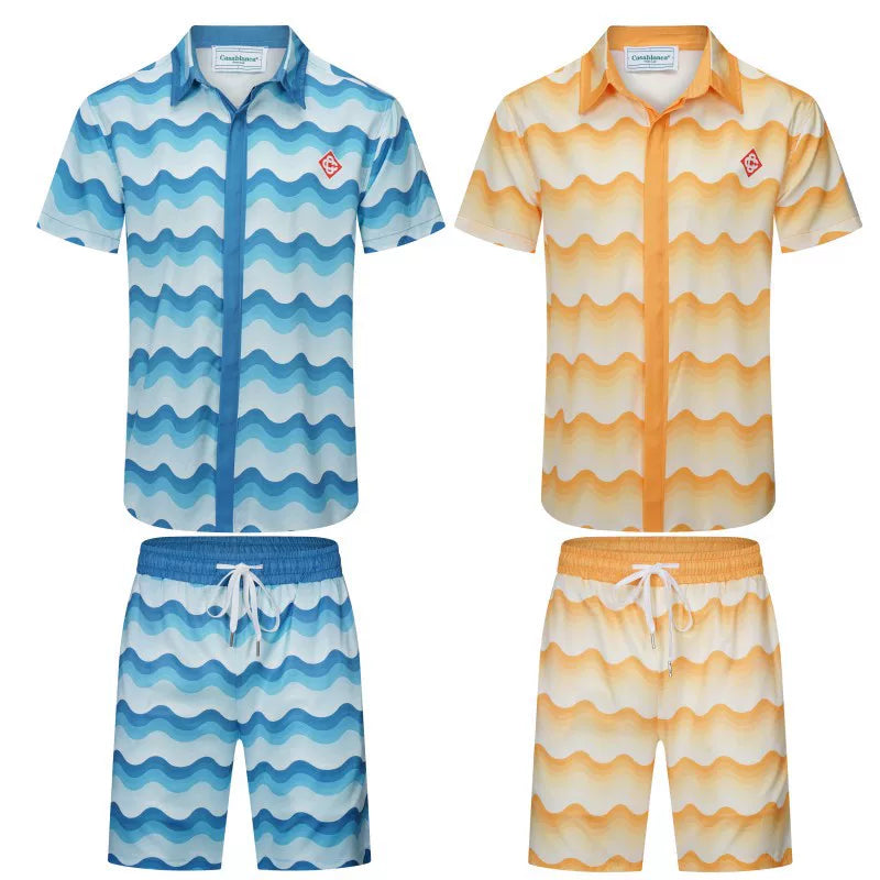 Casablanca Golden Wave Monogram Set
