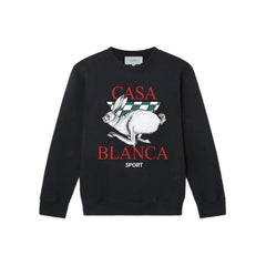 Casablanca Racing Hare Sport Sweatshirt - Black