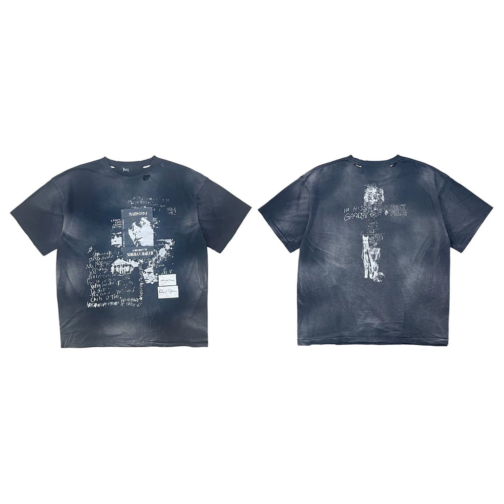 PALY Hollywood Gradient Vintage Collage T-Shirt - Black