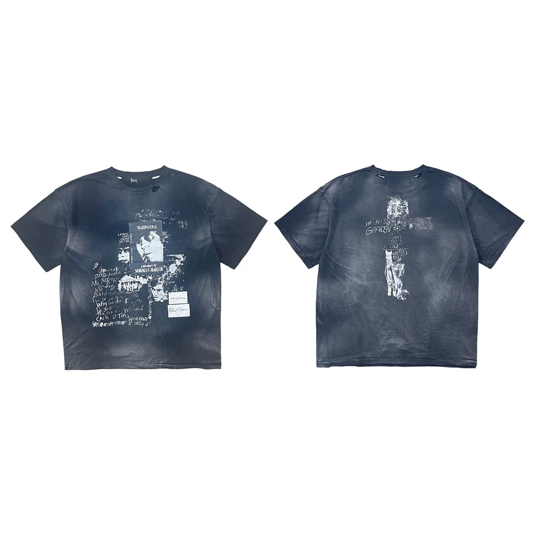PALY Hollywood Gradient Vintage Collage T-Shirt - Black