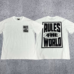 Corteiz RTW Box Logo T-Shirt – White/Black