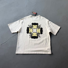 Derschutze Quad Doll Graphic T-Shirt - Cream