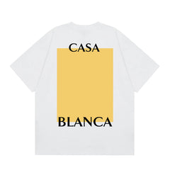 Casablanca Minimalist Block Back Graphic T-Shirt - White