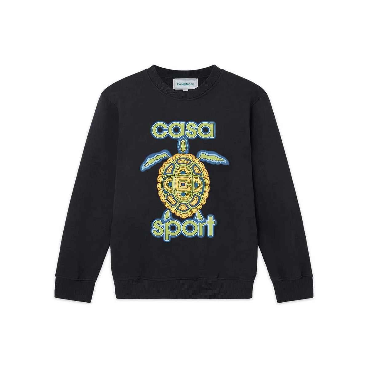 Casablanca Casa Sport Sea Turtle Graphic Sweatshirt - Black